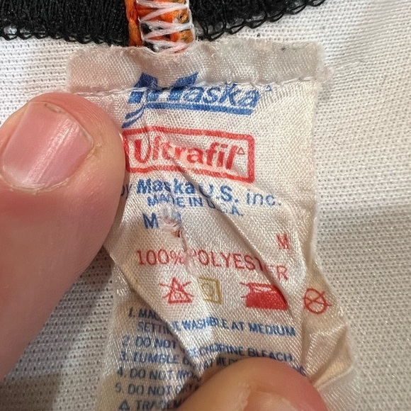 VTG Vintage 80’s Philadelphia Flyers NHL Maska Ultrafil Sz M Embroidered Jersey - Picture 8 of 10